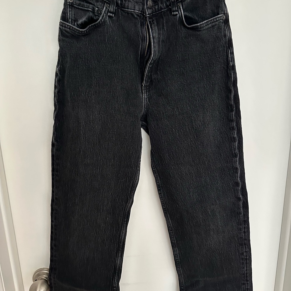 rag & bone Black Straight Leg Jeans